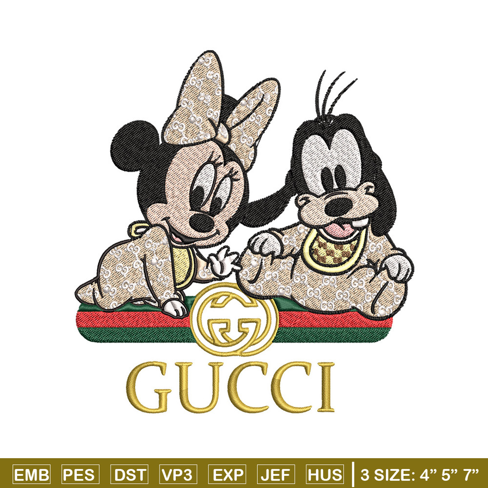 Minnie goofy baby Embroidery Design, Gucci Embroidery, Embroidery File, Logo shirt, Sport Embroidery, Digital download..jpg