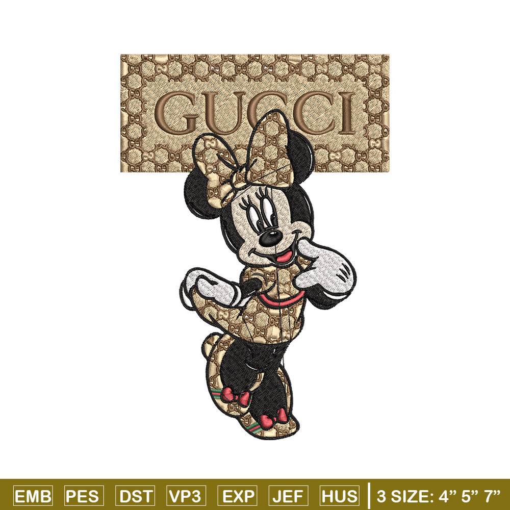 Minnie gucci Embroidery Design, Disney Embroidery, Embroidery File, Brand Embroidery, Logo shirt, Digital download.jpg