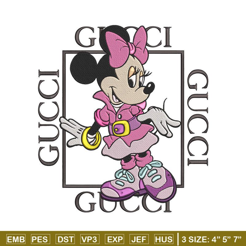 Minnie gucci Embroidery Design, Mickey Embroidery, Embroidery File, Gucci Embroidery, Anime shirt, Digital download.jpg