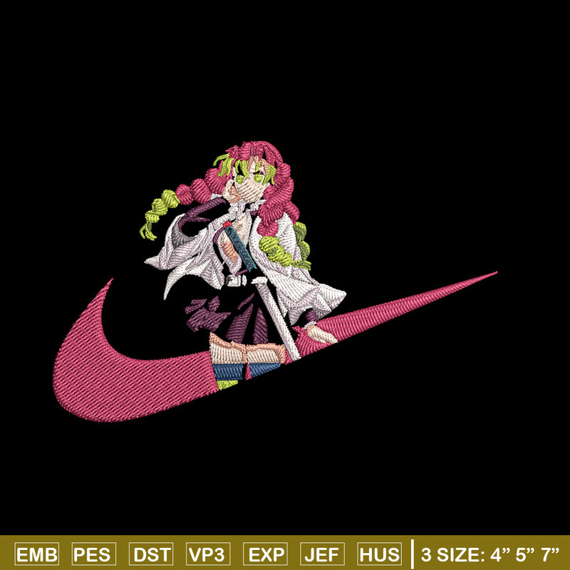 Mitsuri nike Embroidery Design, Demon slayer Embroidery,Embroidery File, Nike Embroidery, Anime shirt, Digital download.jpg