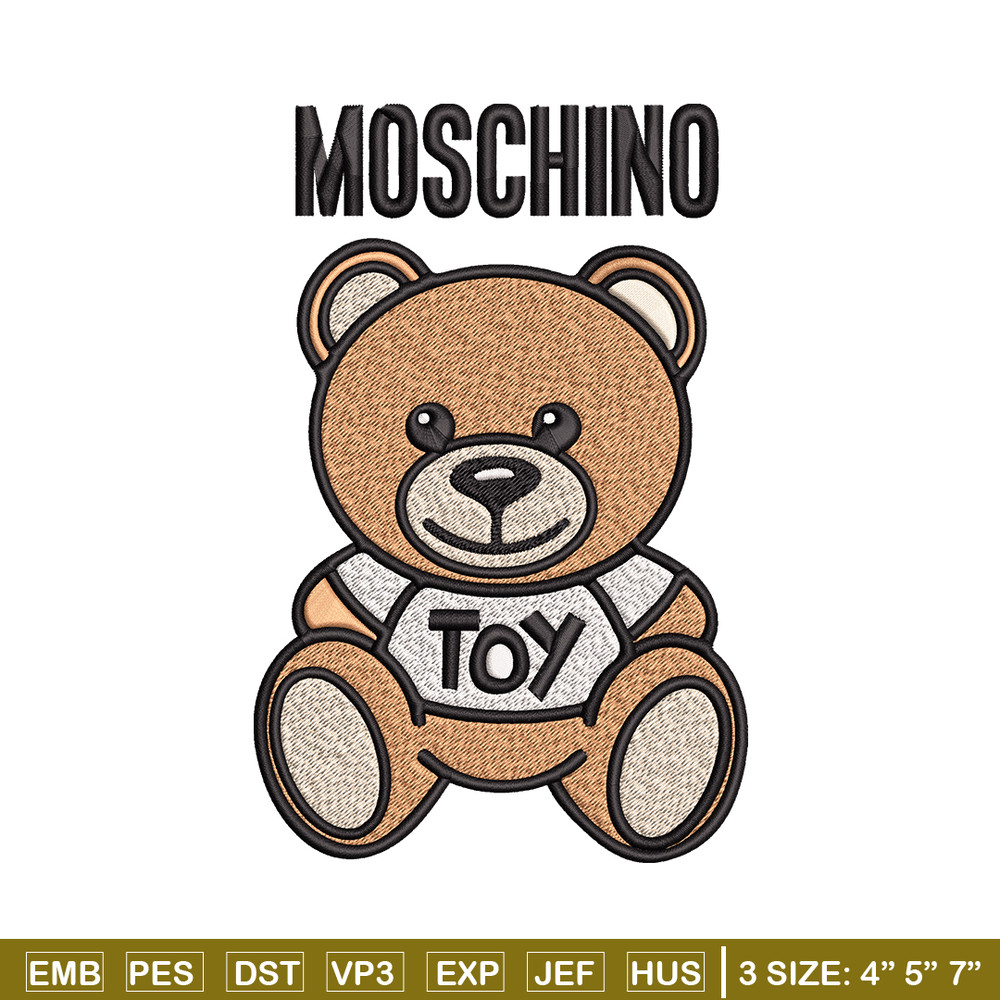 Moschino Kids Teddy logo Embroidery design, Moschino Embroidery, logo design, Embroidery File, Instant download..jpg