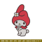 My Melody Embroidery Design, Hello kitty Embroidery, Embroidery File, Anime Embroidery, Anime shirt, Digital download.jpg