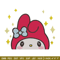 My Melody Peek Embroidery Design, Hello kitty Embroidery, Embroidery File, Anime Embroidery,Anime shirt,Digital download.jpg