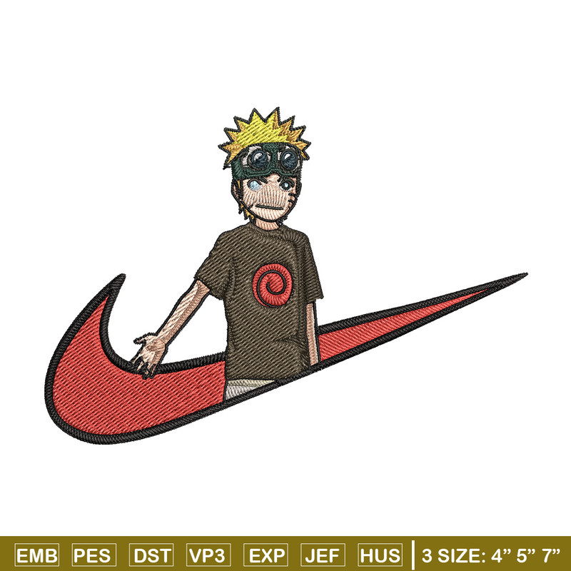 Naruto kid x nike Embroidery Design, Naruto Embroidery, Embroidery File, Nike Embroidery, Anime shirt, Digital download.jpg