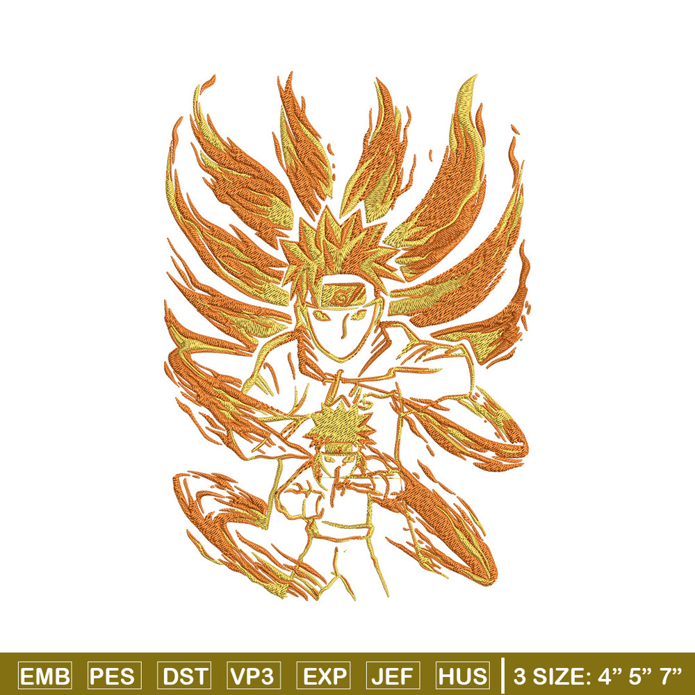 Naruto kyuubi Embroidery Design, Naruto Embroidery, Embroidery File, Anime Embroidery, Anime shirt, Digital download.jpg
