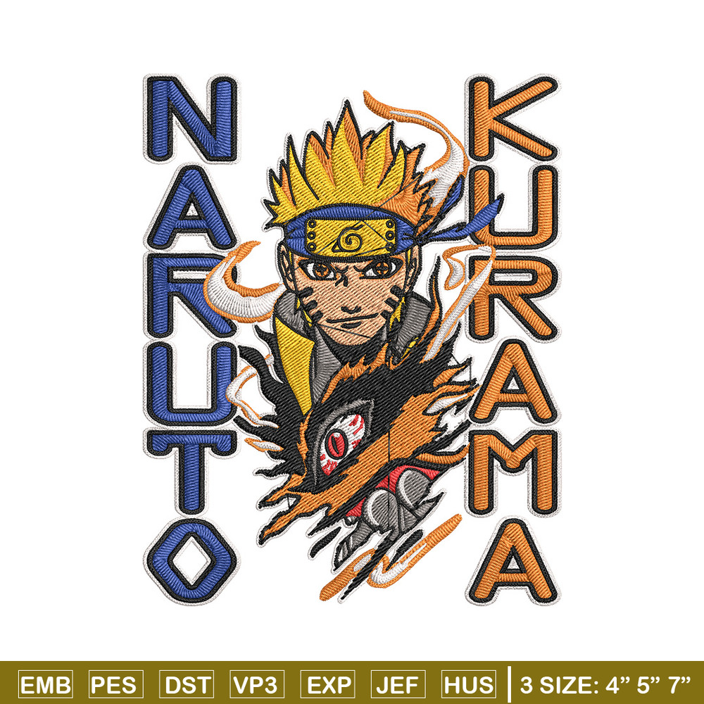 Naruto Poster Embroidery Design, Naruto Embroidery, Embroidery File, Anime Embroidery,Anime shirt, Digital download.jpg