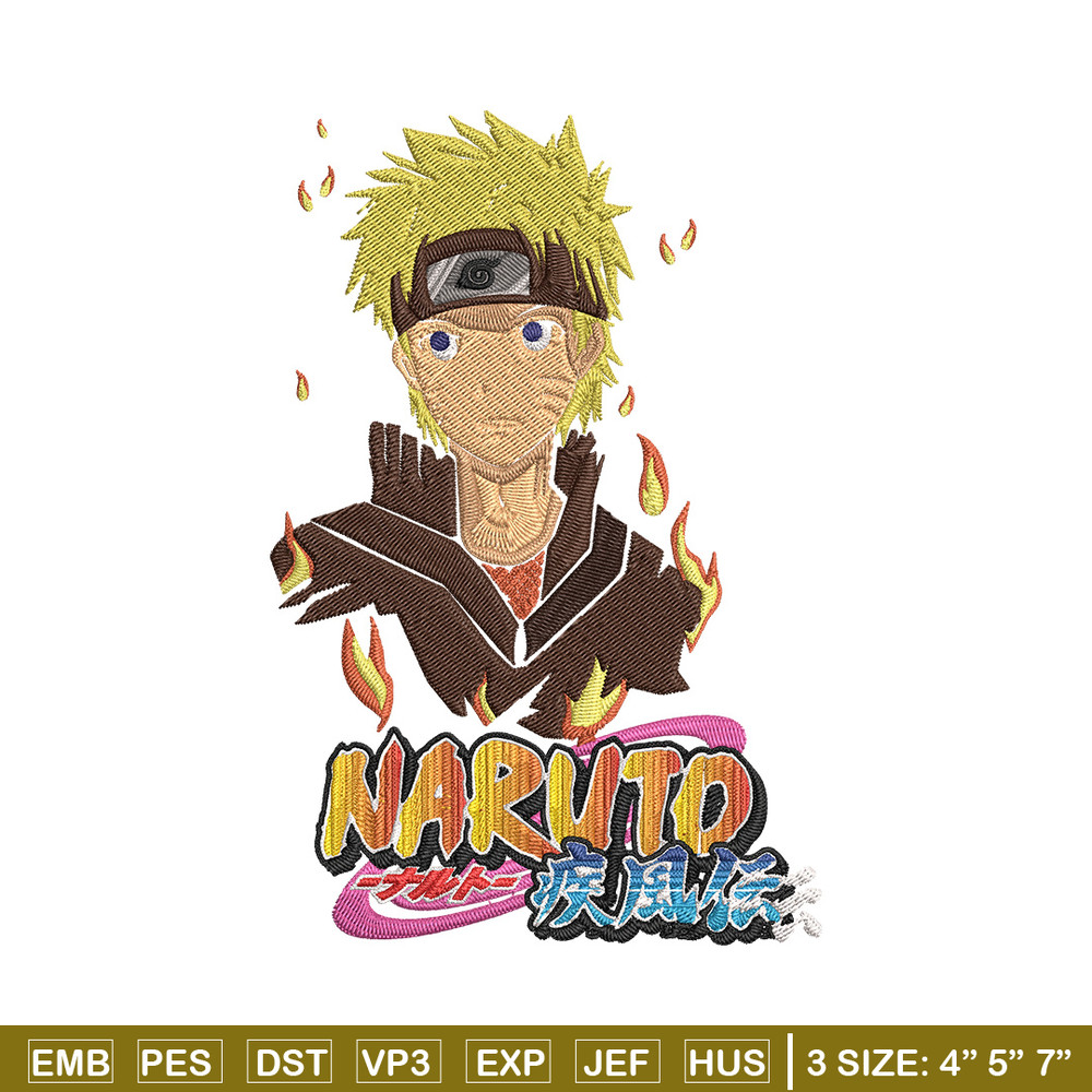 Naruto Poster Embroidery Design, Naruto Embroidery, Embroidery File,Anime Embroidery, Anime shirt, Digital download.jpg