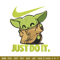 Nike Baby Yoda Embroidery design, Nike Baby Yoda cartoon Embroidery, Nike design, Embroidery file, Instant download..jpg