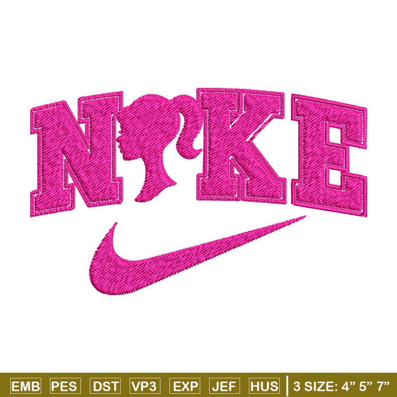 Nike barbie Embroidery design, logo Embroidery, Embroidery File, logo design, logo shirt, Digital download..jpg