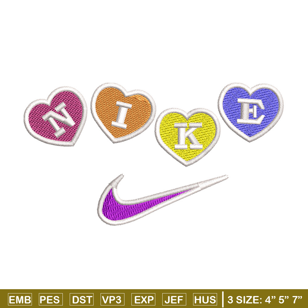 Nike heart embroidery design, Logo embroidery, Nike design, Embroidery shirt, Embroidery file, Digital download.jpg