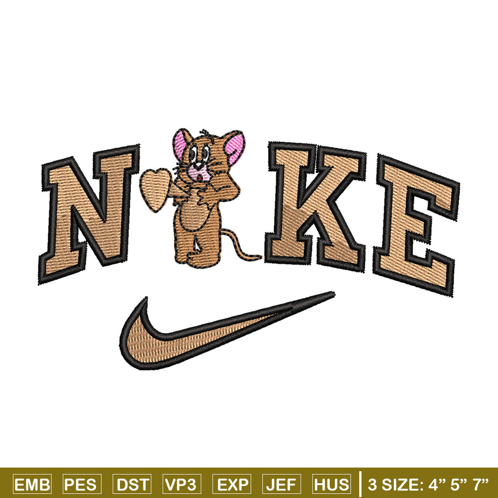 Nike jerry embroidery design, Jerry embroidery, Nike design, Embroidery shirt, Embroidery file, Digital download.jpg