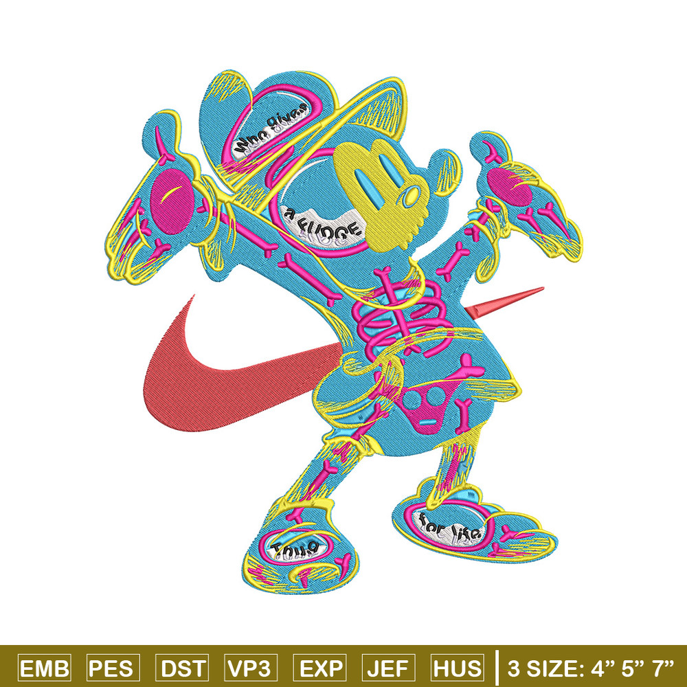 Nike mickey Embroidery Design, Mickey Embroidery, Embroidery File, Nike Embroidery, Anime shirt, Digital download..jpg
