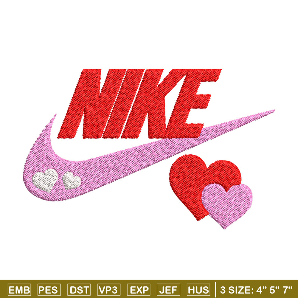 Nike pink love Embroidery Design, Brand Embroidery, Nike Embroidery, Embroidery File, Logo shirt, Digital download.jpg