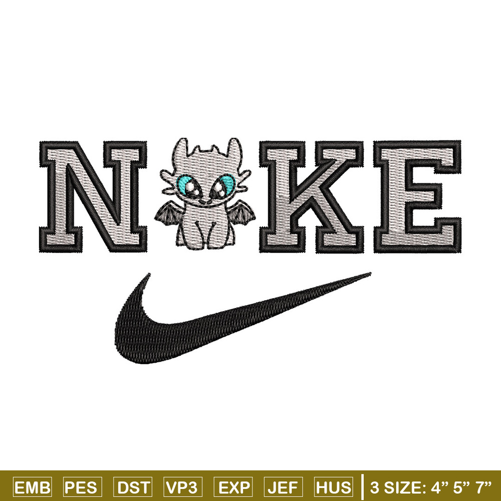 Nike x dragon black embroidery design, Dragon embroidery, Nike design,Embroidery shirt,Embroidery file, Digital download.jpg