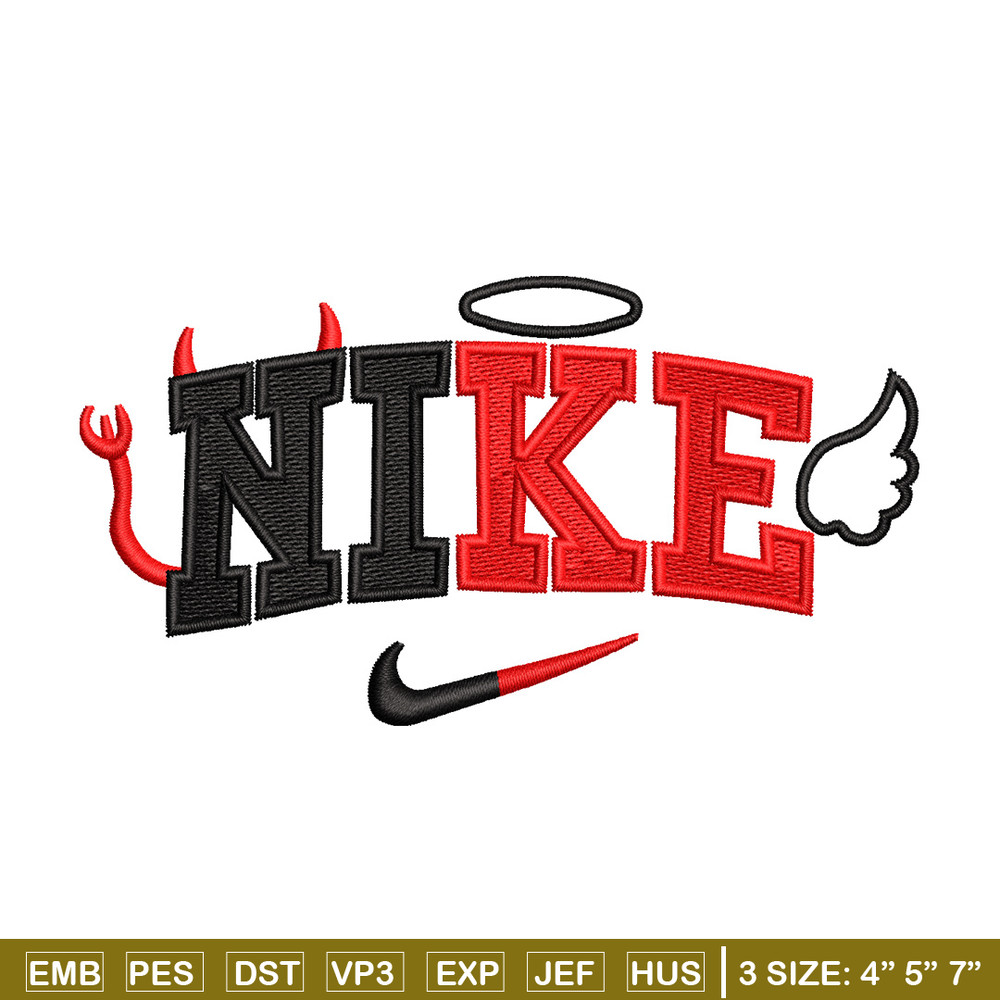 Nike x evil embroidery design, Evil embroidery, Nike design, Embroidery shirt, Embroidery file, Digital download.jpg