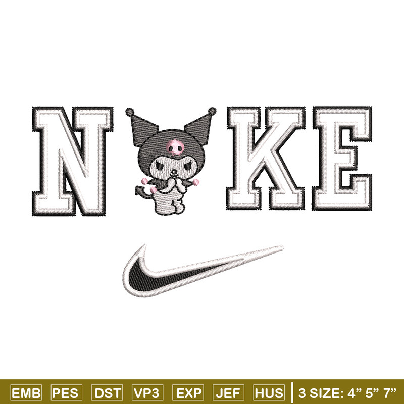 Nike x kuromi embroidery design, Kuromi embroidery, Nike design, Embroidery shirt, Embroidery file,Digital download.jpg