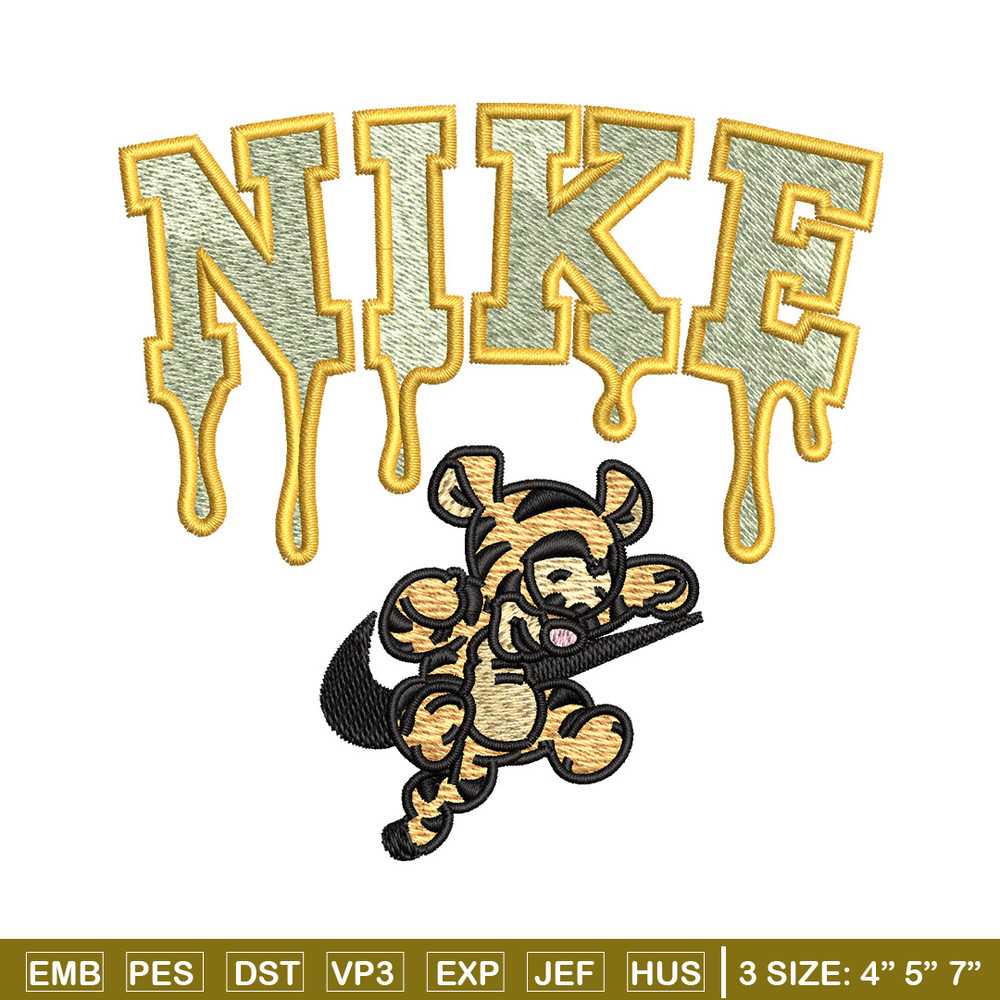 Nike x tigger embroidery design, Pooh embroidery, Nike design, Embroidery shirt, Embroidery file, Digital download.jpg