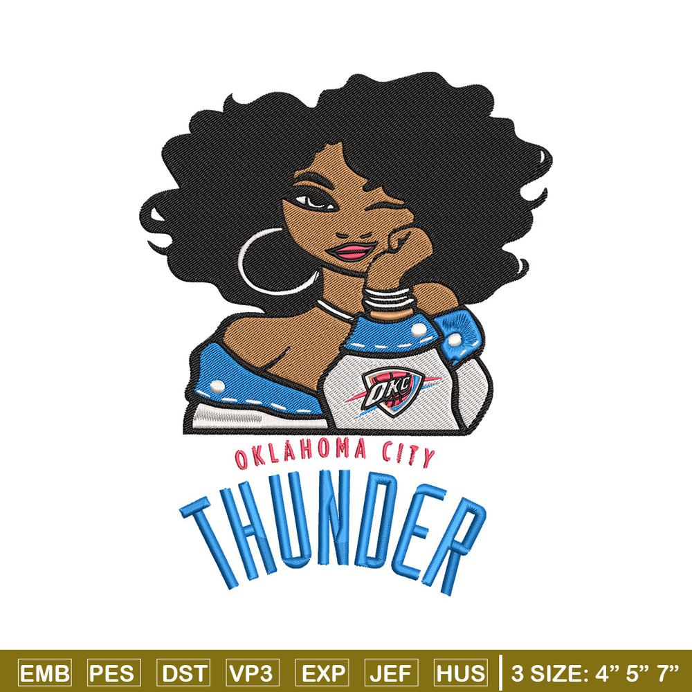 Oklahoma Thunder girl embroidery design, NBA embroidery, Sport embroidery, Embroidery design, Logo sport embroidery.jpg