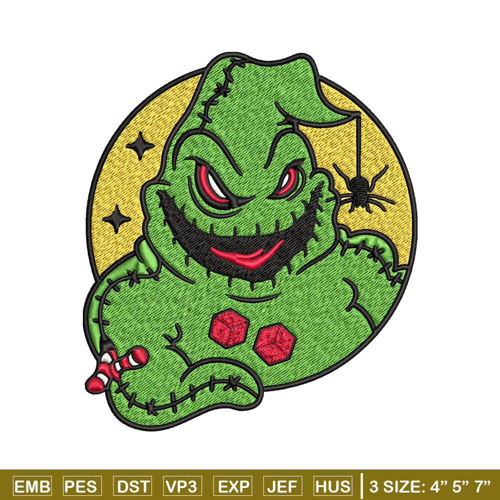 Oogie Boogie laugh Embroidery design, Oogie Boogie Embroidery, halloween design, Embroidery File, Digital download..jpg