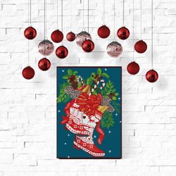 christmas boots cross stitch patterns pdf