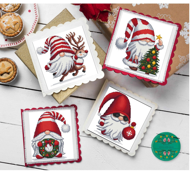 Christmas Gnome Cross Stitch Patterns PDF 0