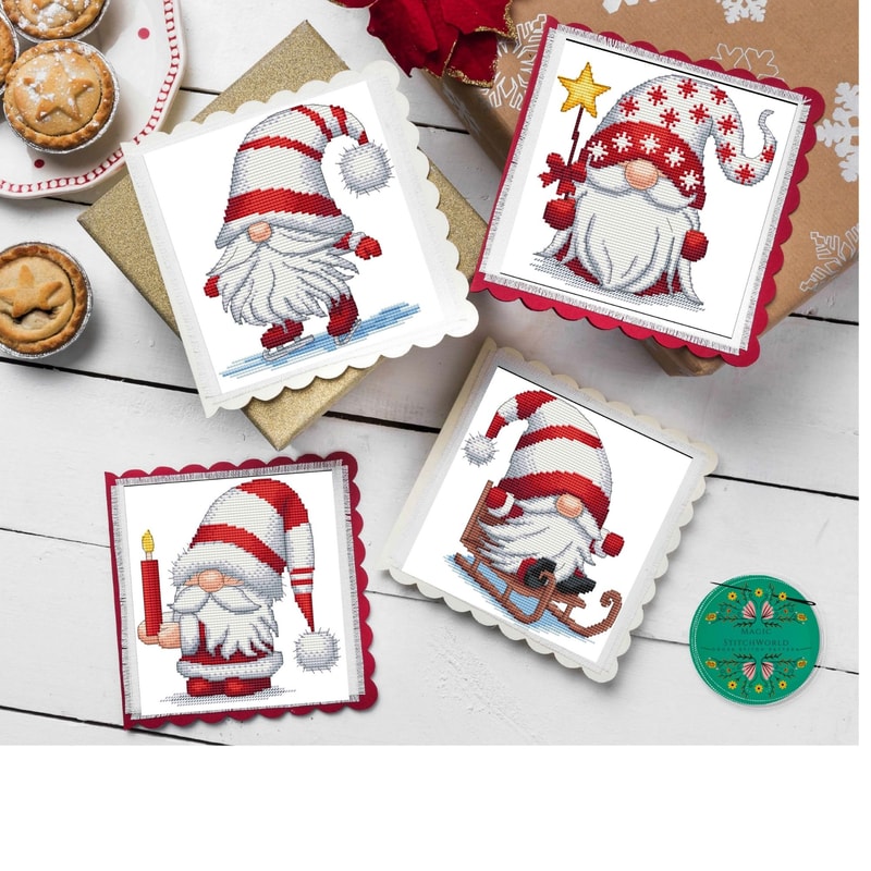 Christmas Gnome Cross Stitch Patterns PDF 1