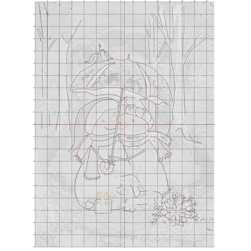 Snowman And His Lover Cross Stitch Patterns Pdf 3