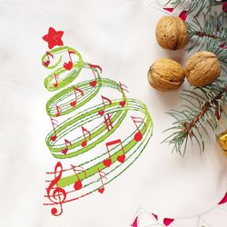 christmas music tree cross stitch pattern pdf