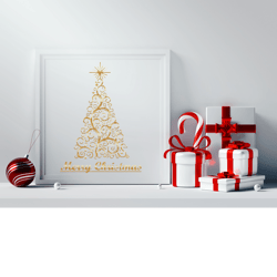 merry christmas tree cross stitch patterns pdf