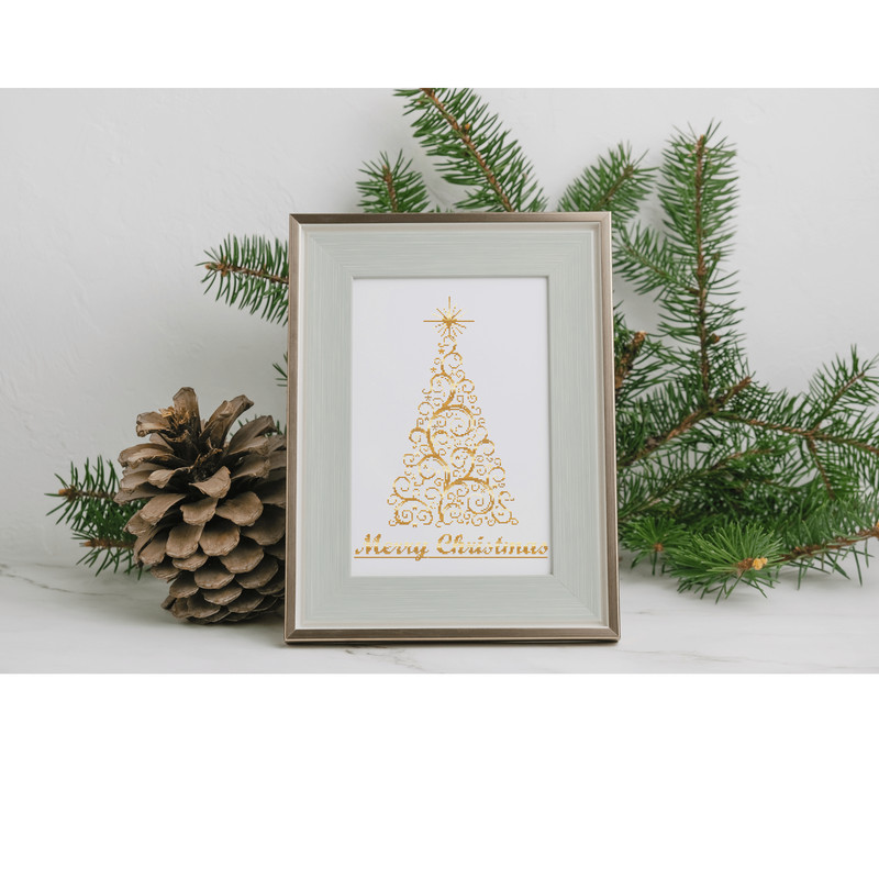 Merry Christmas Tree Cross Stitch Patterns Pdf 1