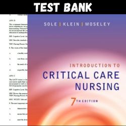 Latest 2023 Introduction to Critical Care Nursing 7th Edition Sole Test bank | All Chapters pdf