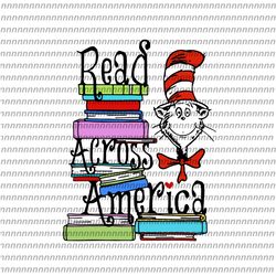 read across america svg, dr seuss svg, thing svg, cat in the hat svg, thing 1 thing 2 thing 3