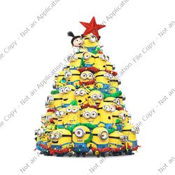 minions christmas tree png, minions tree xmas png, minions xmas png