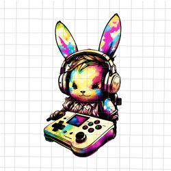 easter day boys gamer png, video game controller bunny, bunny gamer png, easter game png, bunny png, easter day png