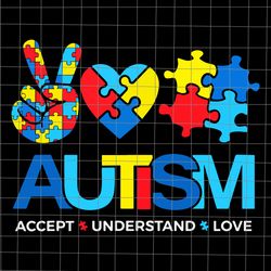 autism month accept understand love svg, autism month svg, autism svg