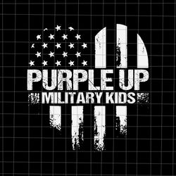 purple up for military kids military child us flag svg, purple up for military kids svg, military kids svg, military chi