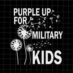 purple up for military kids svg, month of the military child svg, military kids svg