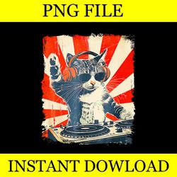 dj cat disco sound tech headphone music png