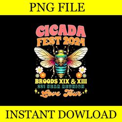 entomology cicada fest 2024 broods xix & xiii png