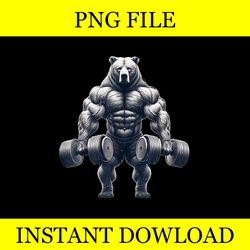 bear powerlifting weightlifting gym workout png