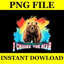 i'd choose the bear tik tok trend png file