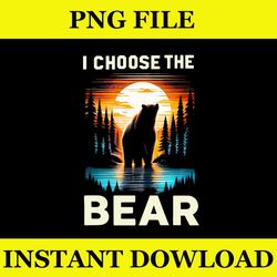 i choose the bear vintage sunset png