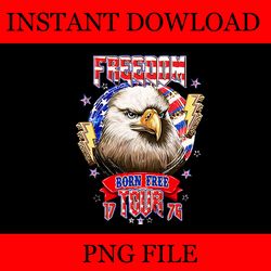 freedom tour 1776 born free bald eagle patriotic png