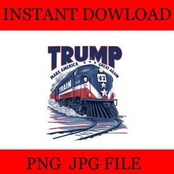 trump make america great again train png