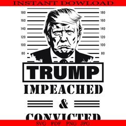 trump impeached & convicted svg