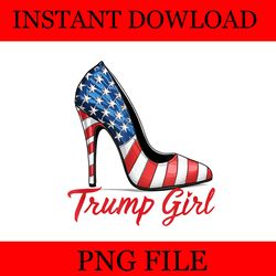trump girl high heel stilettos american flag trump 2024 png