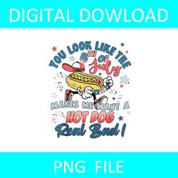 you look like the 4th of july hot dog png