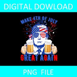 trump make 4th of july great again drinking beer png