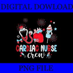 red white & blue cardiac crew cardiac nurse 4th of july png