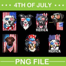 bundle pug dog 4th of july, corgi 4th of july png, dog 4th of july png file